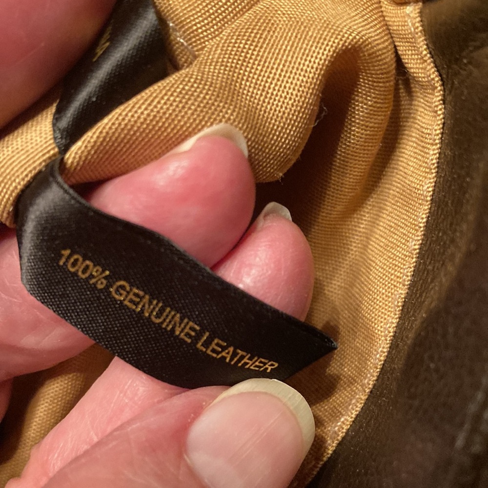 Etienne Aigner leather Tan Tote Bag - Picture 9 of 15